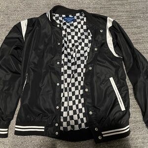 Arizona Jean Company Black Varsity Jacket with White Trim